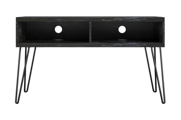 Tv-bänk Athena 107x50 cm Svart/Marmormönster - Novogratz - Möbler - TV- & Mediamöbler - TV bänk & mediabänk