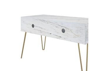 Tv-bänk Athena 107x50 cm Vit/Marmormönster - Novogratz - Möbler - TV- & Mediamöbler - TV bänk & mediabänk