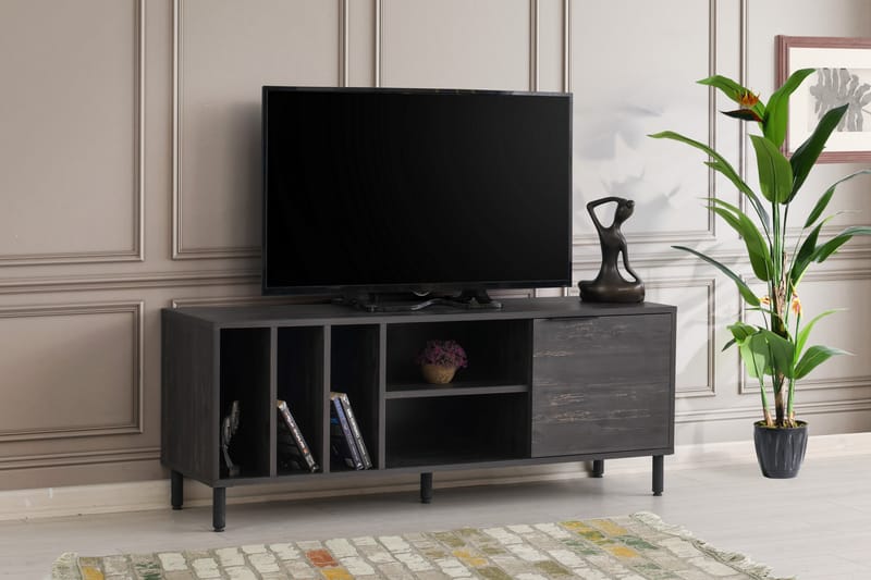 Tv-bänk Avelley 140 cm - Mörkbrun - TV bänk & mediabänk