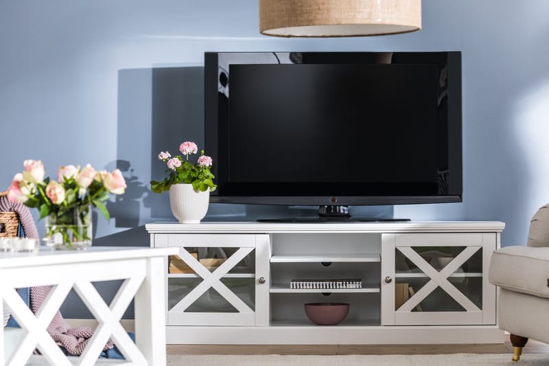 TV-bänk Aveza 150 cm - Matt Vit - Möbler - TV- & Mediamöbler - TV bänk & mediabänk