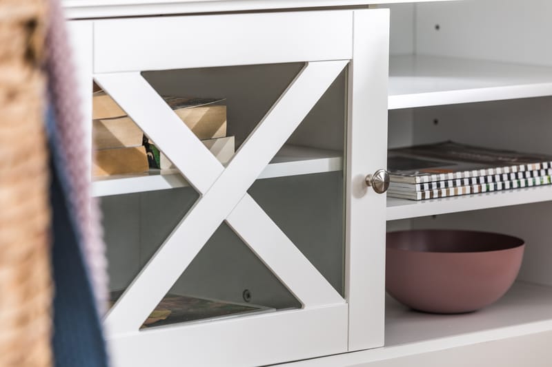 TV-bänk Aveza 150 cm - Matt Vit - Möbler - TV- & Mediamöbler - TV bänk & mediabänk
