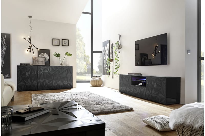 TV-bänk Ayaka 181 cm - Grå - Möbler - TV- & Mediamöbler - TV bänk & mediabänk