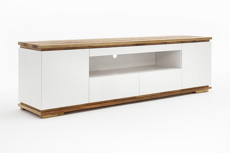 TV-bänk Baisol 202 cm - Vit - Möbler - TV- & Mediamöbler - TV bänk & mediabänk