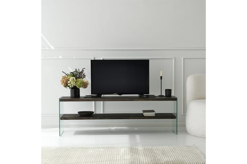 Tv-bänk Banize 140 cm - Antracit - Möbler - TV- & Mediamöbler - TV bänk & mediabänk