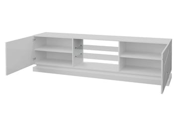 Tv-bänk Barjols 200 cm - Vit Högglans - Möbler - TV- & Mediamöbler - TV bänk & mediabänk