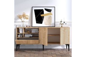 Tv-bänk Barranca 80 cm - Natur/Vit - Möbler - TV- & Mediamöbler - TV bänk & mediabänk
