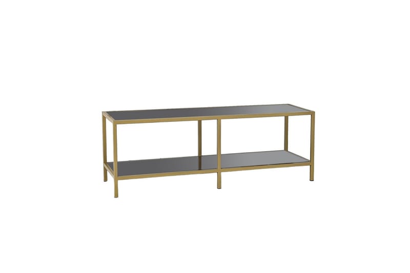 Tv-bänk Basico 130 cm - Guld - TV bänk & mediabänk