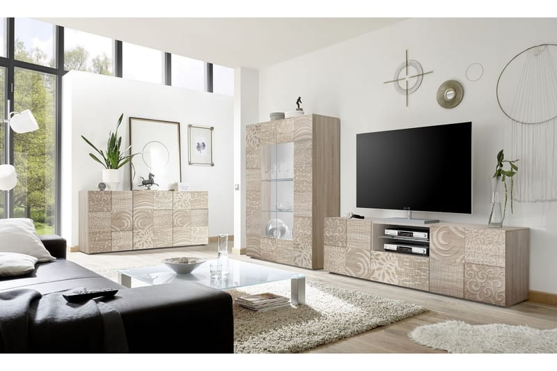 TV-bänk Bayoner 181 cm - Brun - Möbler - TV- & Mediamöbler - TV bänk & mediabänk
