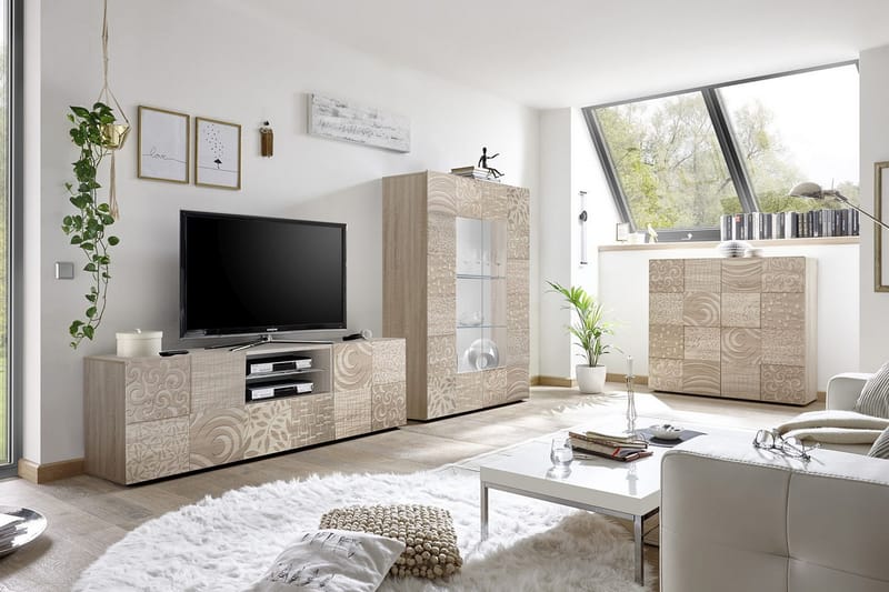 TV-bänk Bayoner 181 cm - Brun - Möbler - TV- & Mediamöbler - TV bänk & mediabänk