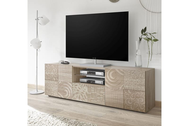TV-bänk Bayoner 181 cm - Brun - Möbler - TV- & Mediamöbler - TV bänk & mediabänk