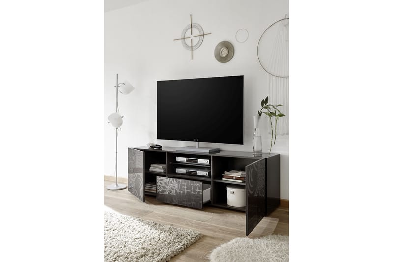 TV-bänk Bayoner 181 cm - Grå - Möbler - TV- & Mediamöbler - TV bänk & mediabänk