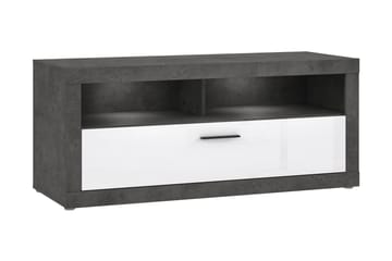 Tv-bänk Belchin 138 cm - Grå/Vit - Möbler - TV- & Mediamöbler - TV bänk & mediabänk
