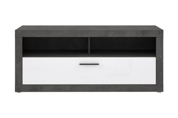 Tv-bänk Belchin 138 cm - Grå/Vit - Möbler - TV- & Mediamöbler - TV bänk & mediabänk