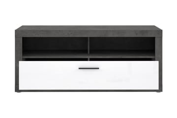 Tv-bänk Belchin 138 cm - Grå/Vit - Möbler - TV- & Mediamöbler - TV bänk & mediabänk
