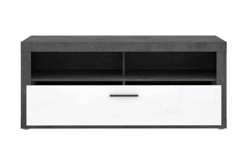 Tv-bänk Belchin 138 cm - Grå/Vit - Möbler - TV- & Mediamöbler - TV bänk & mediabänk