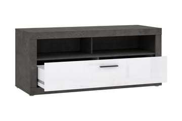 Tv-bänk Belchin 138 cm - Grå/Vit - Möbler - TV- & Mediamöbler - TV bänk & mediabänk