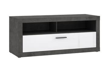 Tv-bänk Belchin 138 cm - Grå/Vit - Möbler - TV- & Mediamöbler - TV bänk & mediabänk