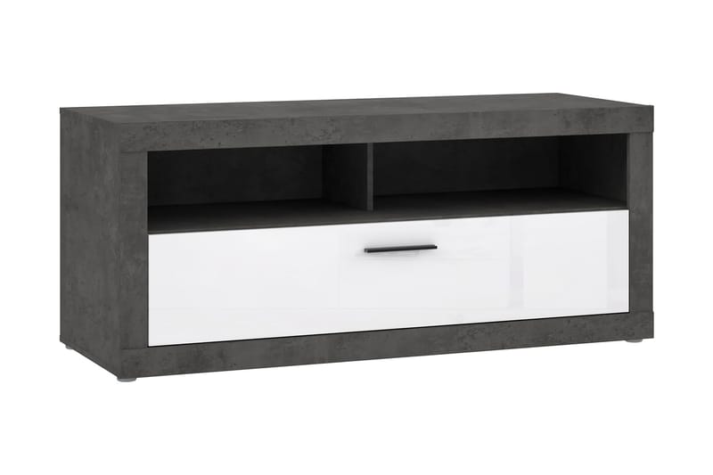 Tv-bänk Belchin 138 cm - Grå/Vit - Möbler - TV- & Mediamöbler - TV bänk & mediabänk