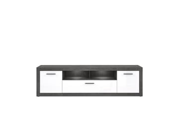 Tv-bänk Belchin 213 cm - Grå/Vit - Möbler - TV- & Mediamöbler - TV bänk & mediabänk