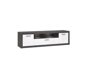 Tv-bänk Belchin 213 cm - Grå/Vit - Möbler - TV- & Mediamöbler - TV bänk & mediabänk