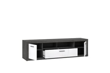 Tv-bänk Belchin 213 cm - Grå/Vit - Möbler - TV- & Mediamöbler - TV bänk & mediabänk