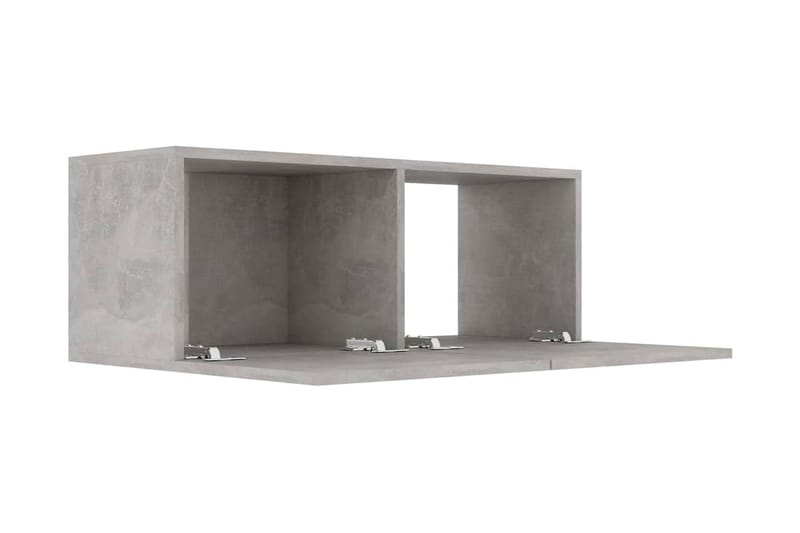 TV-bänk betonggrå 80x30x30 cm spånskiva - Grå - TV bänk & mediabänk