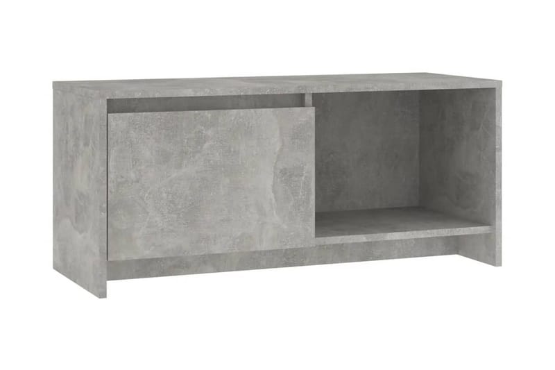 TV-bänk betonggrå 90x35x40 cm spånskiva - Grå - TV bänk & mediabänk