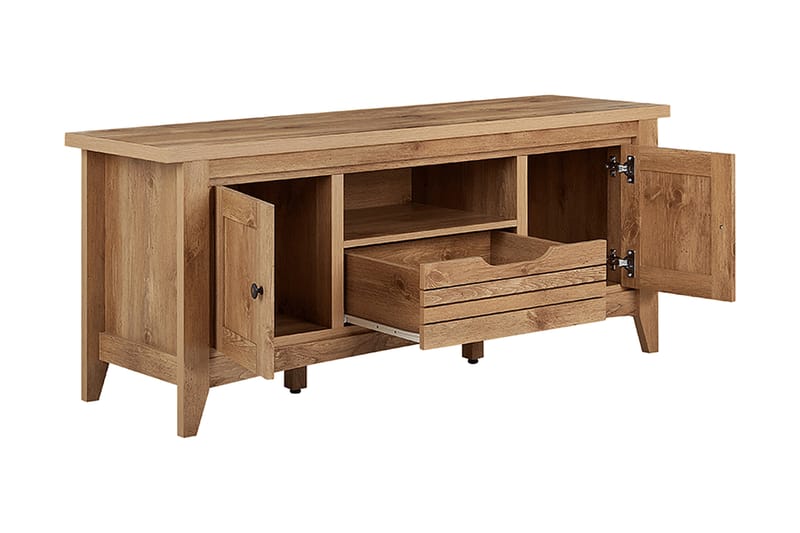 TV-Bänk Bevins 138 cm - Trä|Natur - Möbler - TV- & Mediamöbler - TV bänk & mediabänk