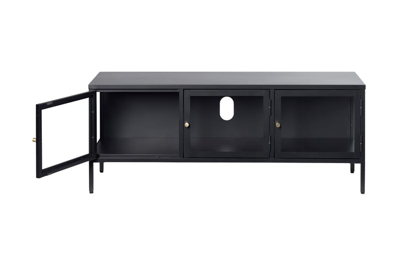 Tv-bänk Birningham 132 cm - Svart - Möbler - TV- & Mediamöbler - TV bänk & mediabänk