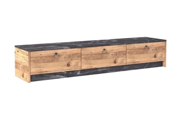 TV-Bänk Blazon 160 cm - Valnöt|Svart - Möbler - TV- & Mediamöbler - TV bänk & mediabänk