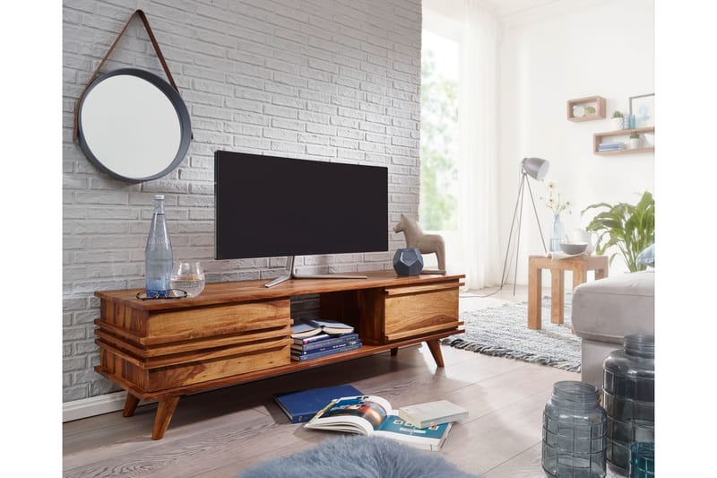 TV-Bänk Brackenber 145 cm - Trä|natur - TV bänk & mediabänk