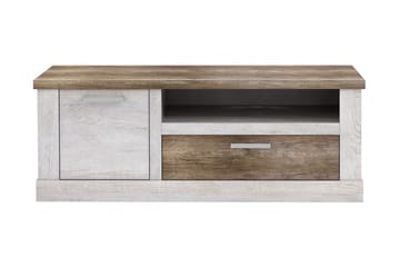 TV-Bänk Breage 140 cm - Brun|Vit - Möbler - TV- & Mediamöbler - TV bänk & mediabänk