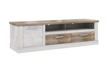 TV-Bänk Breage 179 cm - Brun|Vit - Möbler - TV- & Mediamöbler - TV bänk & mediabänk