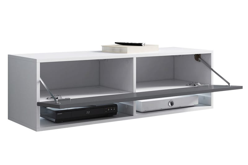 TV-bänk Bulvine 100x32x30 cm - Vit - Möbler - TV- & Mediamöbler - TV bänk & mediabänk