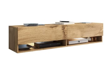 TV-bänk Bulvine 140x31x30 cm - Beige/Vit - Möbler - TV- & Mediamöbler - TV bänk & mediabänk