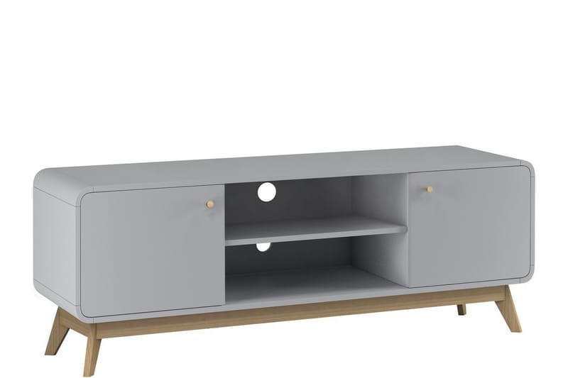 Tv-bänk Caitlyn 140 cm - Grå - Möbler - TV- & Mediamöbler - TV bänk & mediabänk