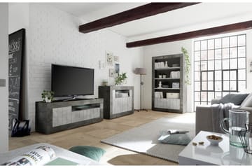 TV-bänk Calpino 138 cm - Grå - Möbler - TV- & Mediamöbler - TV bänk & mediabänk