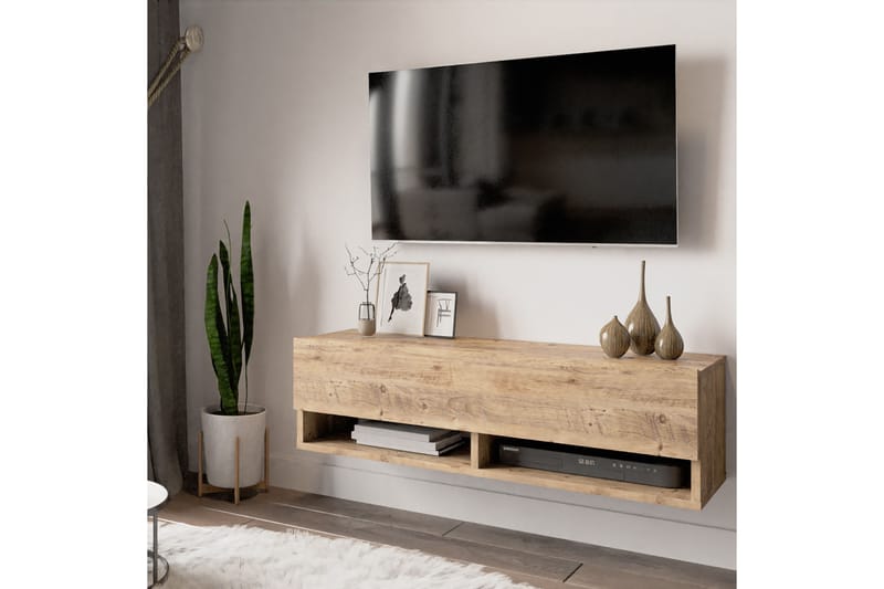 Tv-bänk Calrin 100 cm - Natur - TV bänk & mediabänk