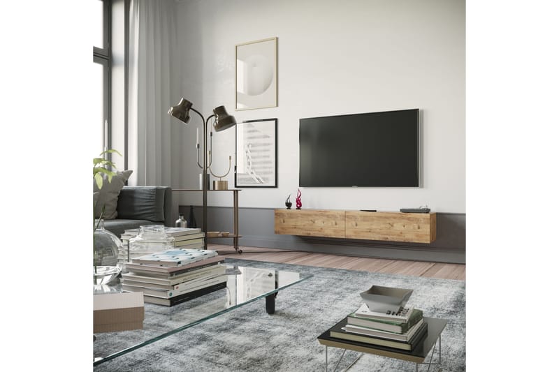 Tv-bänk Calrin 180 cm - Natur - Möbler - TV- & Mediamöbler - TV bänk & mediabänk