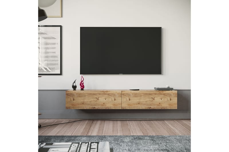 Tv-bänk Calrin 180 cm - Natur - TV bänk & mediabänk