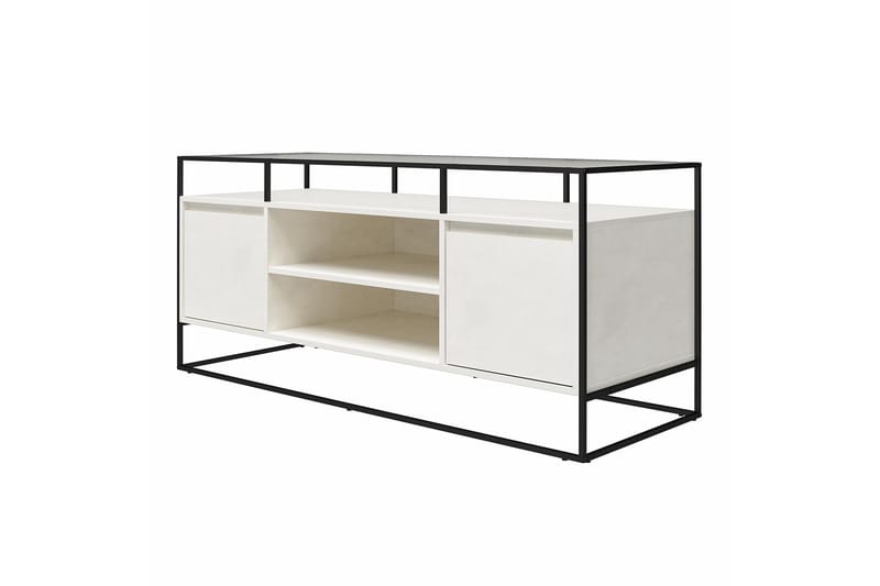 Tv-bänk Camley 136,6x49,8 cm Vit - Dorel Home - Möbler - TV- & Mediamöbler - TV bänk & mediabänk