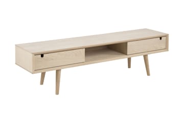 TV-bänk Century 160 cm - Vitpigmenterad Ek - Möbler - TV- & Mediamöbler - TV bänk & mediabänk