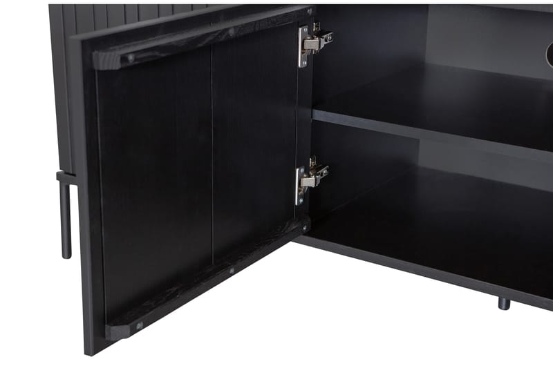 TV-bänk Cherepov 150 cm - Svart - Möbler - TV- & Mediamöbler - TV bänk & mediabänk