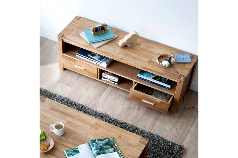 TV-bänk Chicago New 140 cm - Ek - Möbler - TV- & Mediamöbler - TV bänk & mediabänk