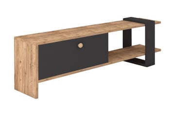 TV-Bänk Cierpial 120 cm - Valnöt|Grå - Möbler - TV- & Mediamöbler - TV bänk & mediabänk