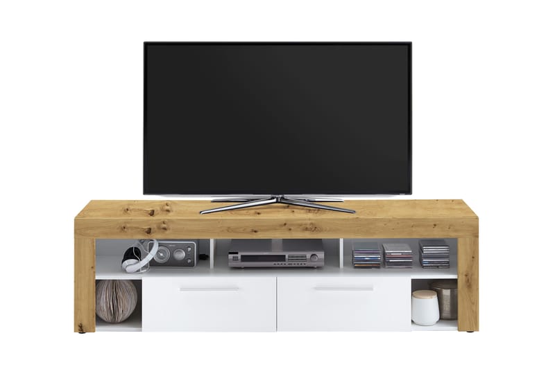 TV-Bänk Classen 180 cm - Brun|Vit - Möbler - TV- & Mediamöbler - TV bänk & mediabänk