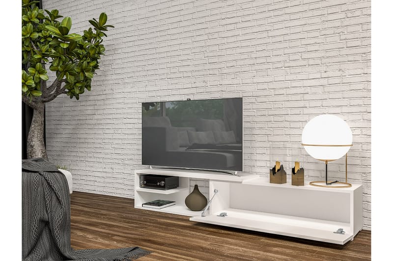 TV-bänk Cliff 180 cm - Vit - Möbler - TV- & Mediamöbler - TV bänk & mediabänk