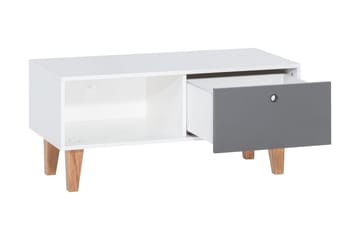 TV-bänk Concept Vit/Natur - Vit/Mörkgrå/Trä/natur - Möbler - TV- & Mediamöbler - TV bänk & mediabänk