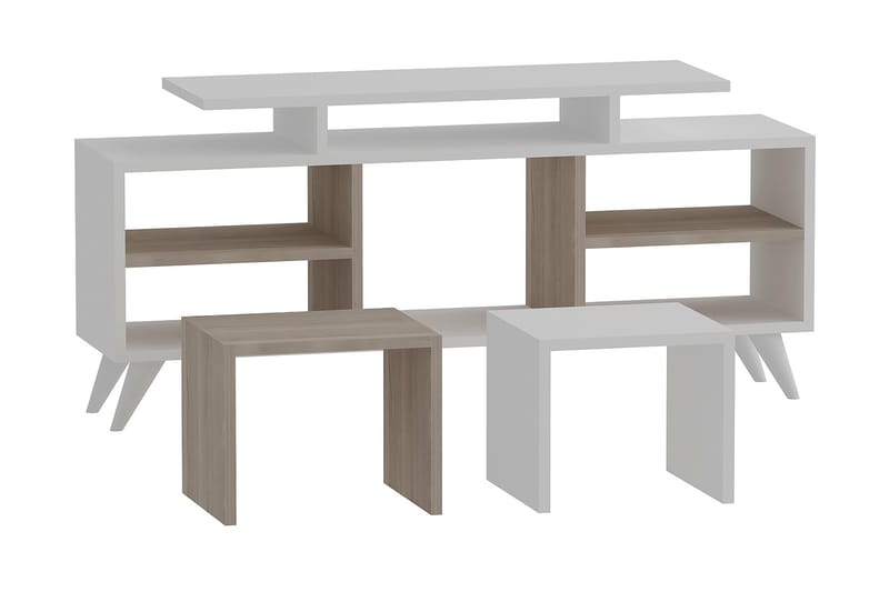 Tv-bänk Crebb 120 cm - Vit - Möbler - TV- & Mediamöbler - TV bänk & mediabänk