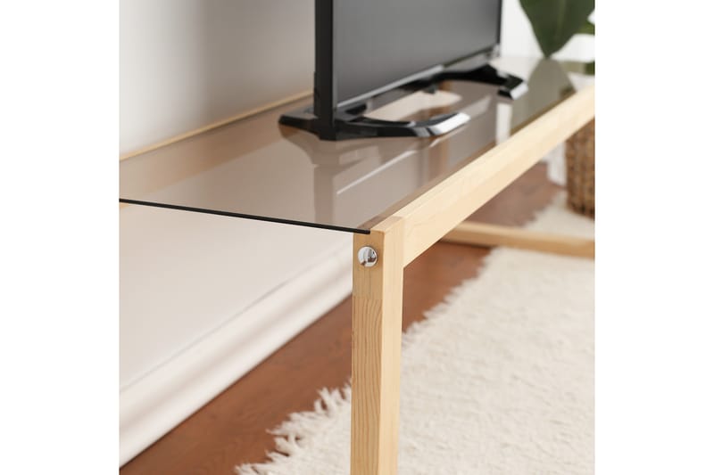 Tv-bänk Crebb 130 cm - Natur - TV bänk & mediabänk